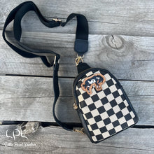Load image into Gallery viewer, Small Checkered Sling/Crossbody Bag