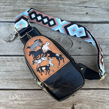 Load image into Gallery viewer, Frolicking Horses Sling/Crossbody Bag