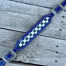 Load image into Gallery viewer, Blue Checkered Wither Strap