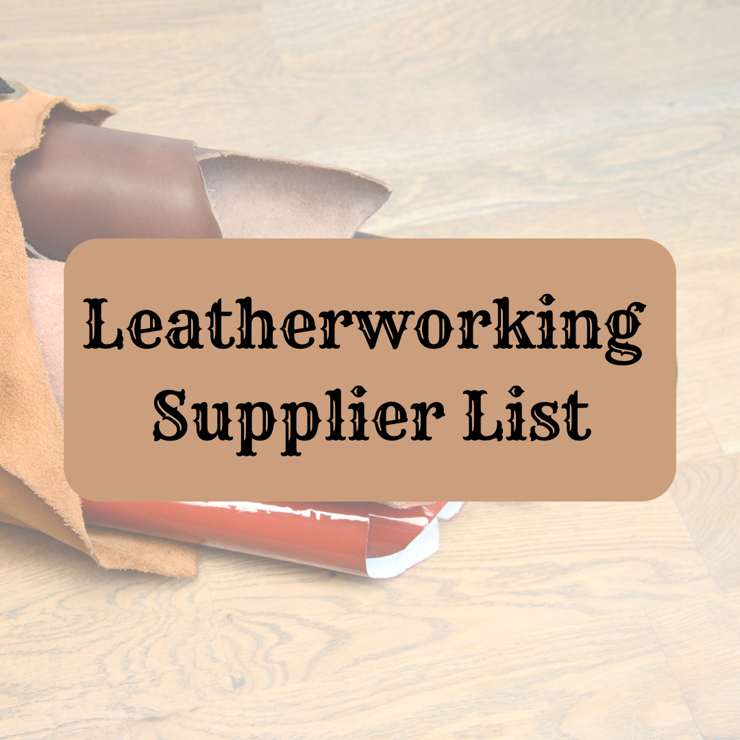Leatherworking Supplier List Little Paint Leather