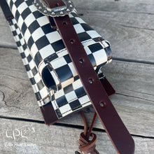Load image into Gallery viewer, Checkered Bottle Holder with Colorful Appy
