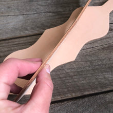 Load image into Gallery viewer, Veg Tan Leather Scalloped Diamond Halter Noseband Blank