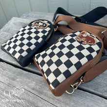 Load image into Gallery viewer, Small Checkered Sling/Crossbody Bag