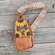 Load image into Gallery viewer, CHANCE TO WIN Sunflower Butterfly Sling Bag