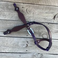 Load image into Gallery viewer, Purple Skeleton One Ear Headstall