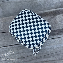 Load image into Gallery viewer, Neon Paint Horse Checkered Travel Case