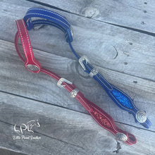 Load image into Gallery viewer, Red & Blue Glitter Headstall
