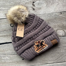 Load image into Gallery viewer, Headless Horseman Fuzzy Pom Beanie