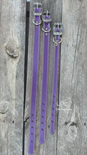 Load image into Gallery viewer, Purple Leather Dog Collar