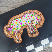 Load image into Gallery viewer, Colorful Appy Trifold Wallet & Wristlet