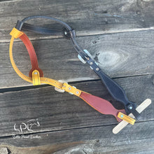 Load image into Gallery viewer, Black & Yellow Glitter Double Ear Headstall