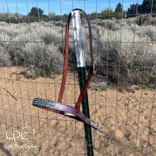 Load image into Gallery viewer, AUCTION Blinged Rio Hide Tie Down Noseband