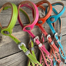 Load image into Gallery viewer, Colorful Leopard Print Headstall
