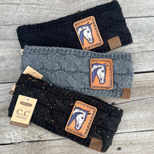 Load image into Gallery viewer, Skeleton Horse Knitted Head Wrap/Ear Warmer