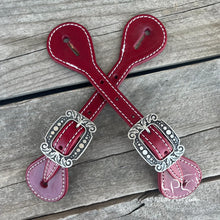 Load image into Gallery viewer, Colorful Leather Spur Straps