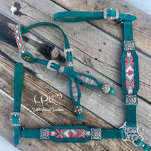Load image into Gallery viewer, CHANCE TO WIN Teal Embossed Tack Set