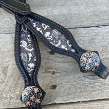 Load image into Gallery viewer, Black Skeleton One Ear Headstall