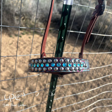 Load image into Gallery viewer, AUCTION Blinged Rio Hide Tie Down Noseband