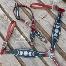 Load image into Gallery viewer, CHANCE TO WIN Silver Moon Phase Tack Set