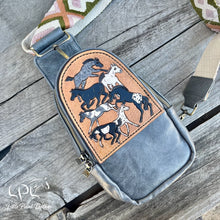 Load image into Gallery viewer, Frolicking Horses Sling/Crossbody Bag