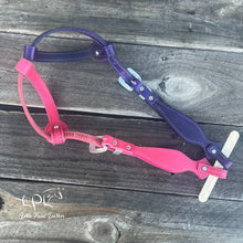 Load image into Gallery viewer, Purple & Pink Glitter Double Ear Headstall