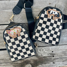 Load image into Gallery viewer, Small Checkered Sling/Crossbody Bag