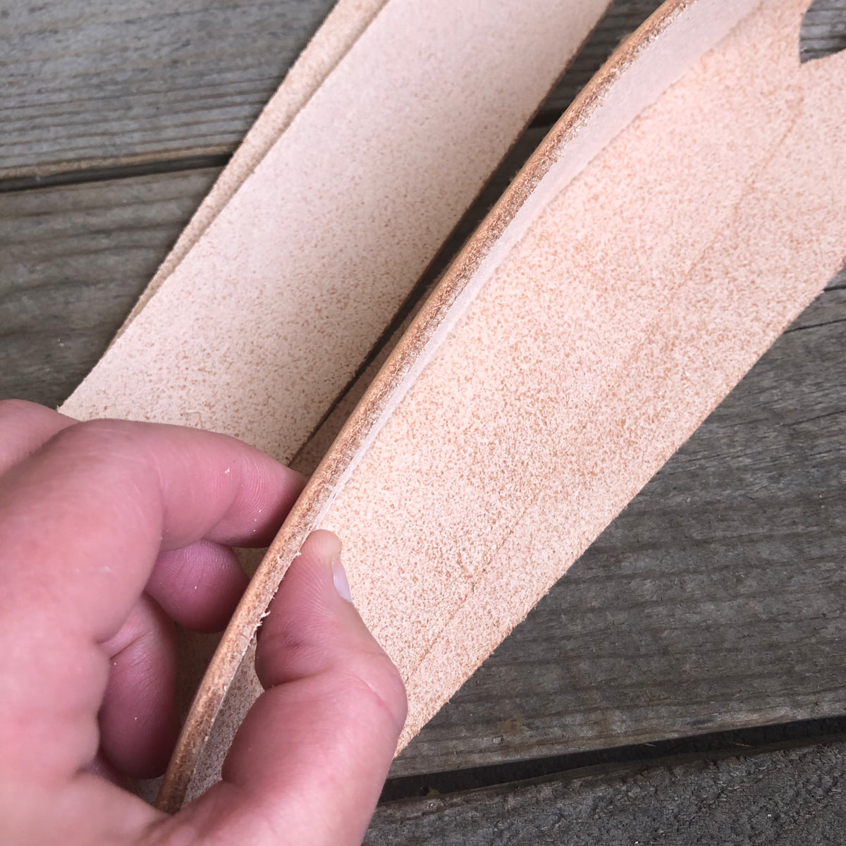 Veg Tan Leather Wither Strap Blank Little Paint Leather