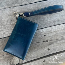 Load image into Gallery viewer, Blue Roan Horse Trifold Wallet & Wristlet