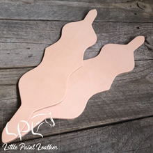 Load image into Gallery viewer, Veg Tan Leather Scalloped Diamond Halter Noseband Blank