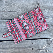 Load image into Gallery viewer, AUCTION Embossed Pink/Red/Turquoise Journal Cover
