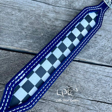 Load image into Gallery viewer, Blue Checkered Wither Strap
