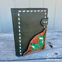 Load image into Gallery viewer, AUCTION Tree Frogs Leather Journal Cover