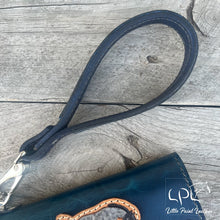 Load image into Gallery viewer, Blue Roan Horse Trifold Wallet & Wristlet