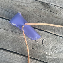 Load image into Gallery viewer, Lavender Leather Hoof Pick Holder