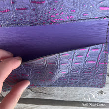 Load image into Gallery viewer, Purple Running Horse Trifold Wallet & Wristlet