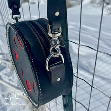 Load image into Gallery viewer, Red Moon Phase Round Bag