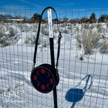 Load image into Gallery viewer, Red Moon Phase Round Bag