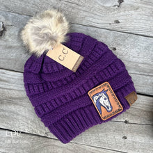 Load image into Gallery viewer, Skeleton Horse Fuzzy Pom Beanie
