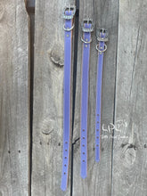 Load image into Gallery viewer, Lavender Leather Dog Collar
