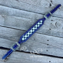 Load image into Gallery viewer, Blue Checkered Wither Strap