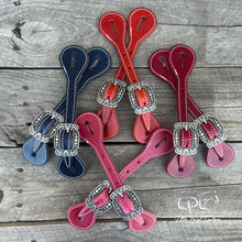 Load image into Gallery viewer, Colorful Leather Spur Straps