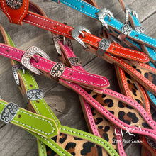 Load image into Gallery viewer, Colorful Leopard Print Headstall