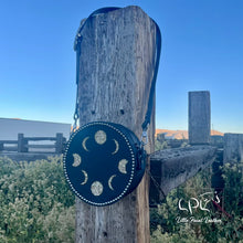 Load image into Gallery viewer, Gold Moon Phase Round Bag **Slight Blemish**