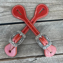 Load image into Gallery viewer, Colorful Leather Spur Straps