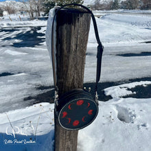 Load image into Gallery viewer, Red Moon Phase Round Bag