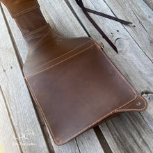 Load image into Gallery viewer, Distressed Turquoise and Sunflower Saddle Bags