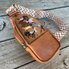 Load image into Gallery viewer, Frolicking Horses Sling/Crossbody Bag-Appaloosas