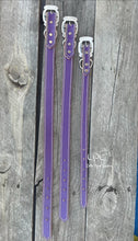 Load image into Gallery viewer, Purple Leather Dog Collar