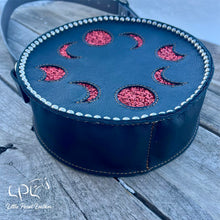 Load image into Gallery viewer, Red Moon Phase Round Bag