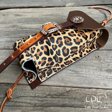 Load image into Gallery viewer, Leopard Print Cowhide Bottle Holder
